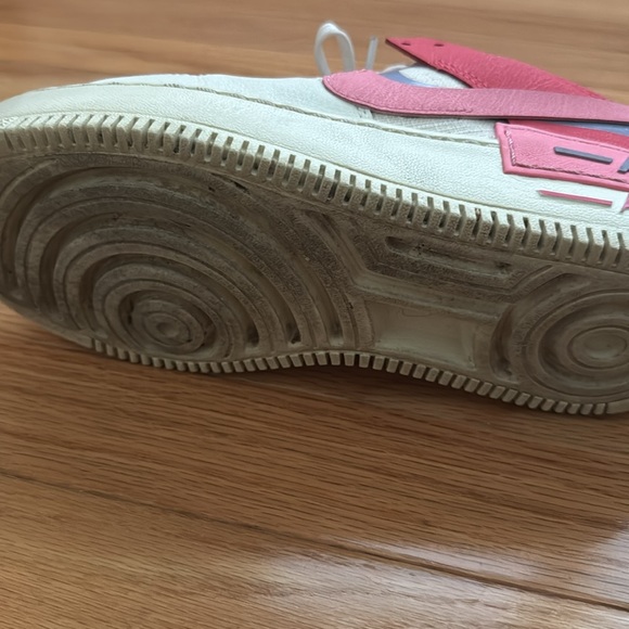 Nike AF1, size 6.5, Pink, purple, and cream sneakers - Picture 7 of 8